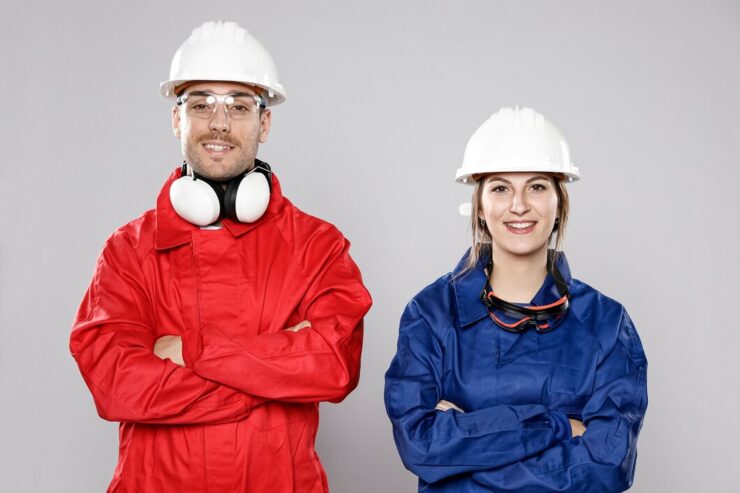 smiley-male-female-construction-workers_23-2148453443